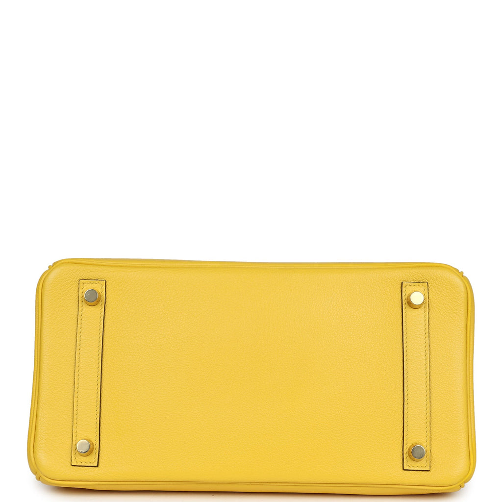 Hermès Birkin 30 Jaune de Naples Novillo Gold Hardware