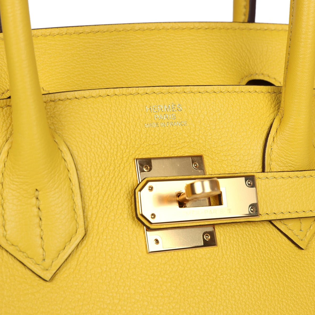 Hermès Birkin 30 Jaune de Naples Novillo Gold Hardware