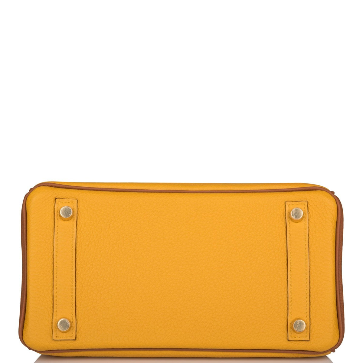 Hermès Special Order (HSS) Birkin 25 Jaune Ambre and Gold Togo Permabrass Hardware