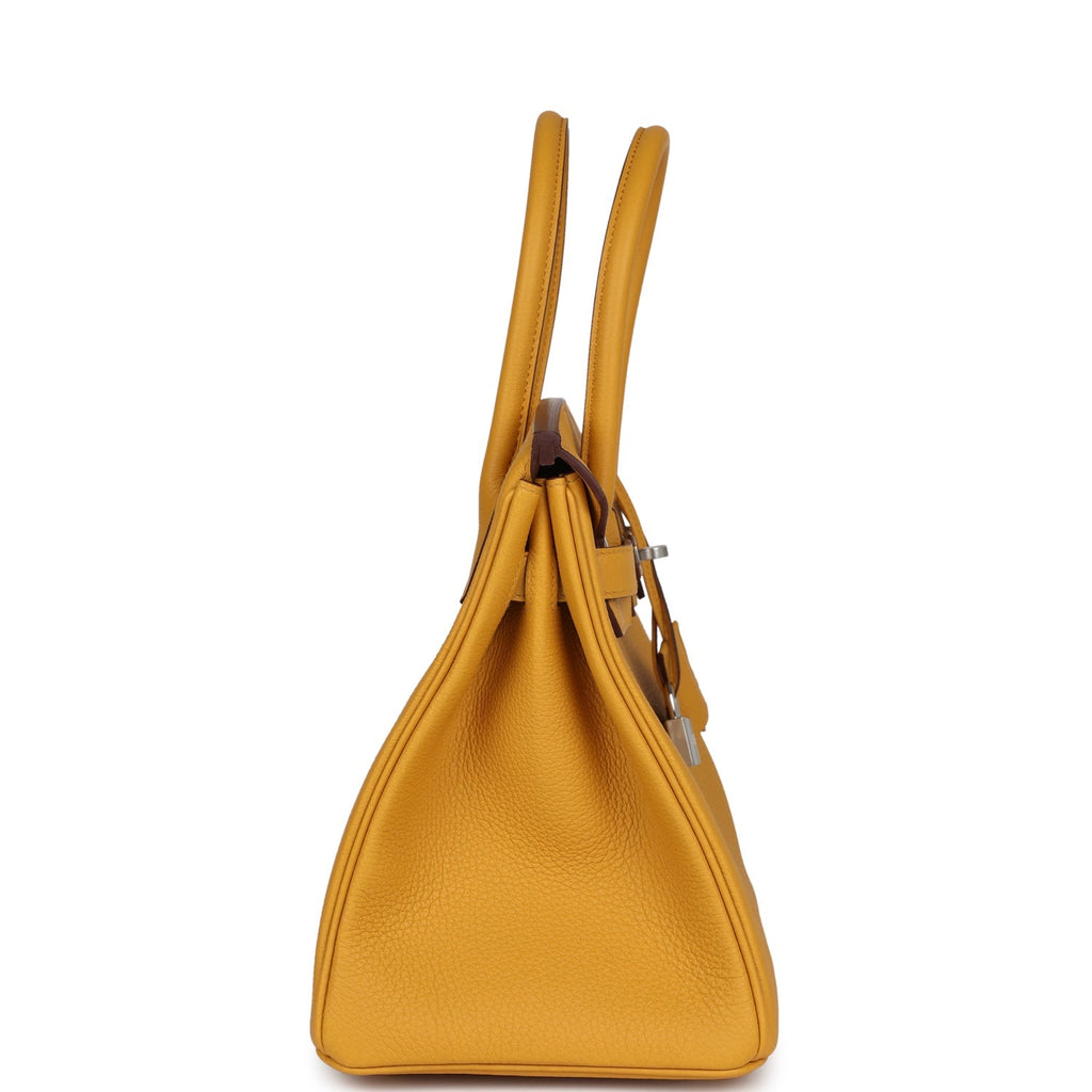 Hermès Birkin 30 Jaune Ambre Togo Palladium Hardware