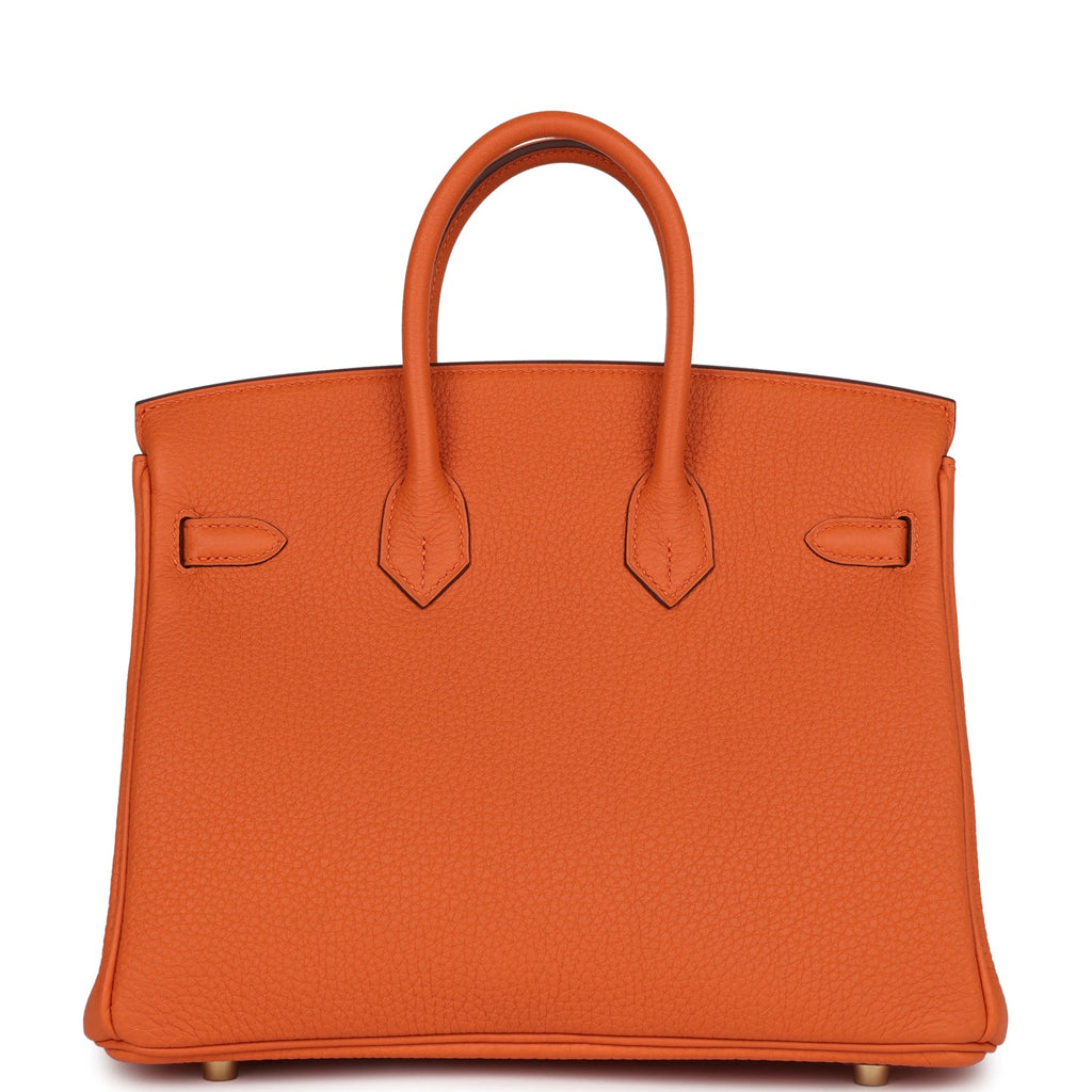 Hermès Birkin 25 Orange Togo Gold Hardware