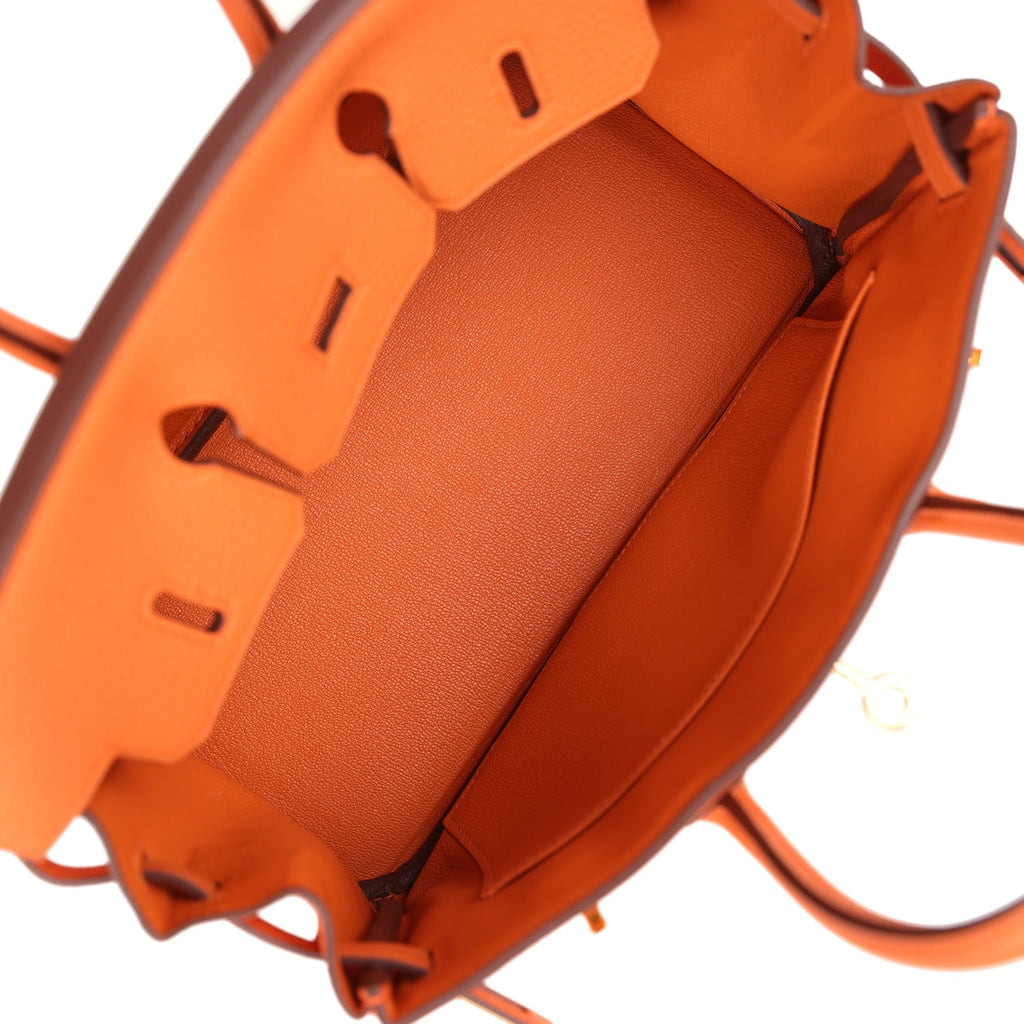Hermès Birkin 25 Orange Togo Gold Hardware