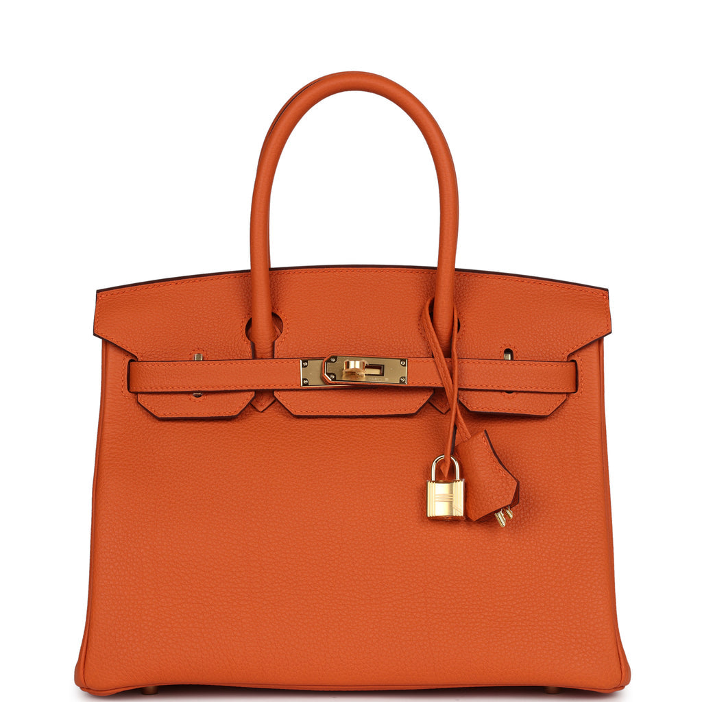 Hermès Birkin 30 Orange Togo Gold Hardware