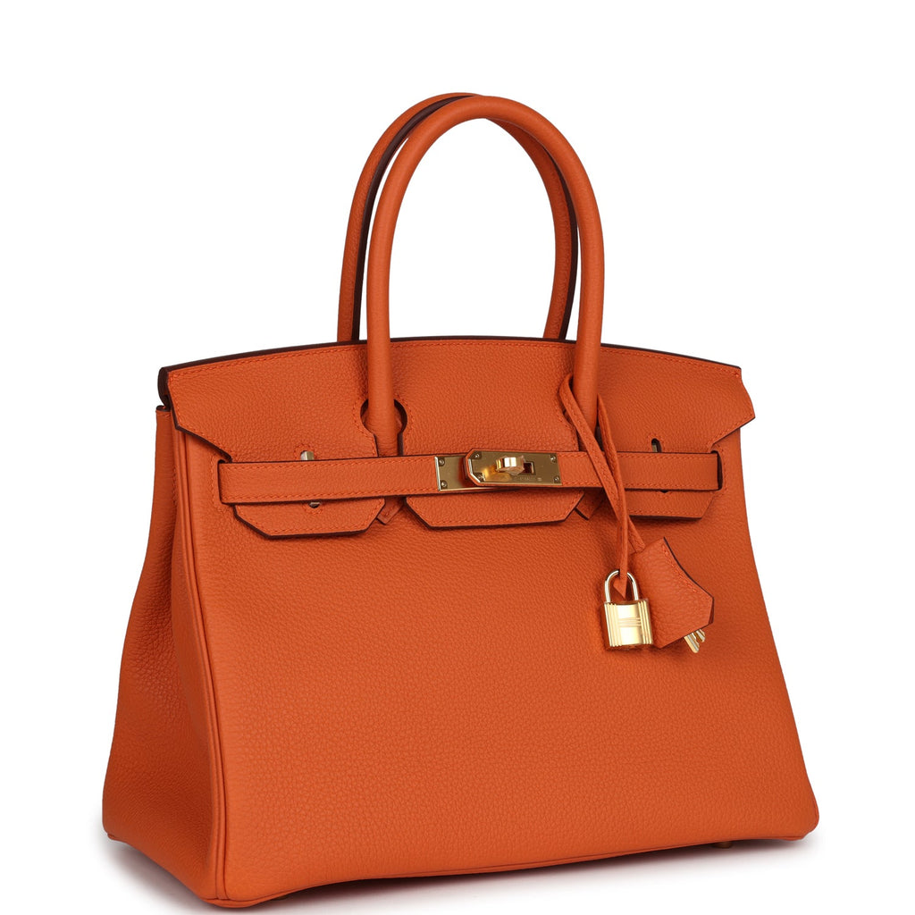 Hermès Birkin 30 Orange Togo Gold Hardware