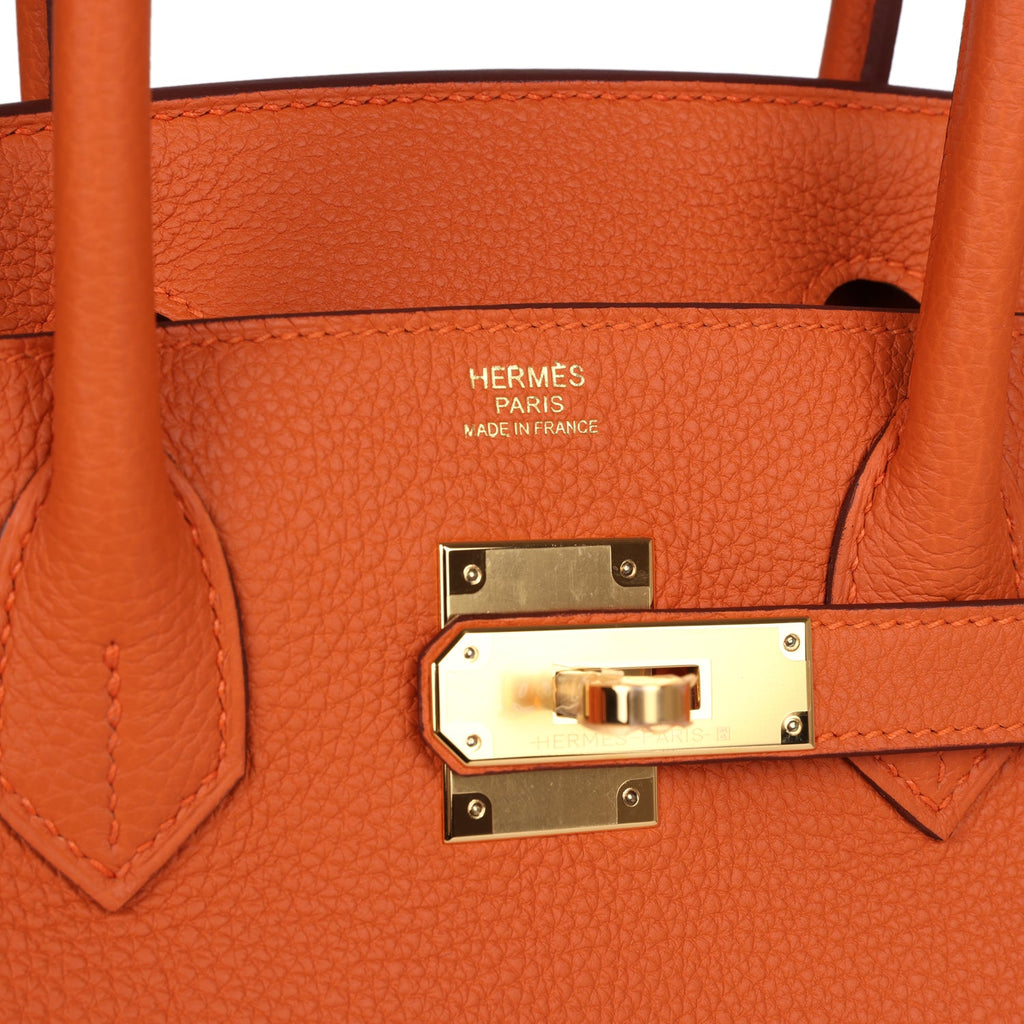 Hermès Birkin 30 Orange Togo Gold Hardware