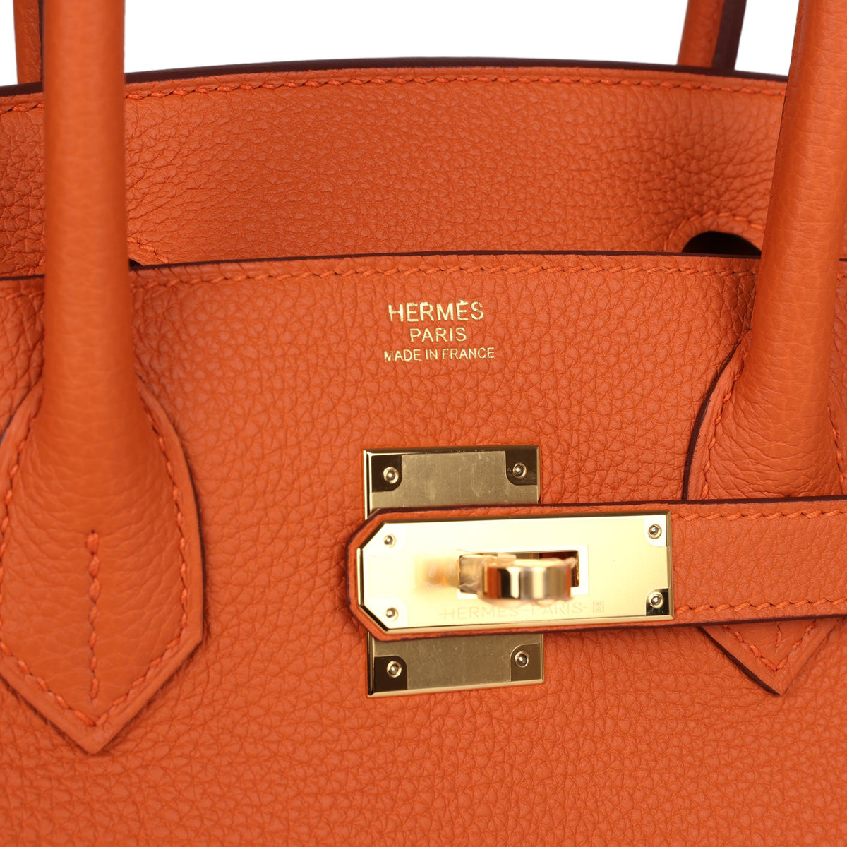 Hermès Birkin 30 Orange Togo Gold Hardware