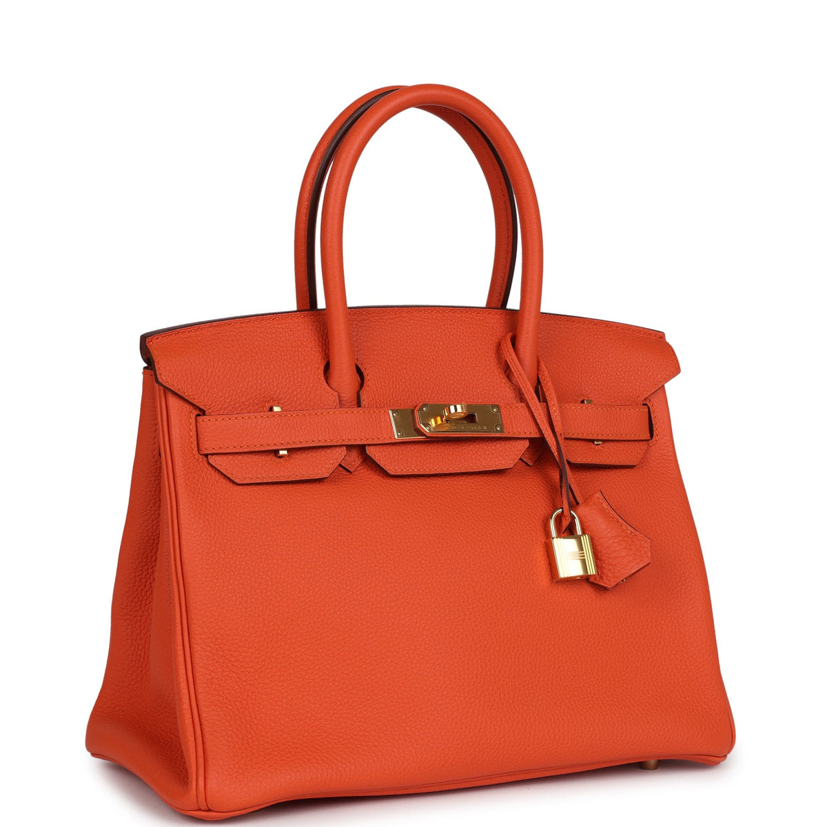Hermès Birkin 30 Feu Togo Gold Hardware
