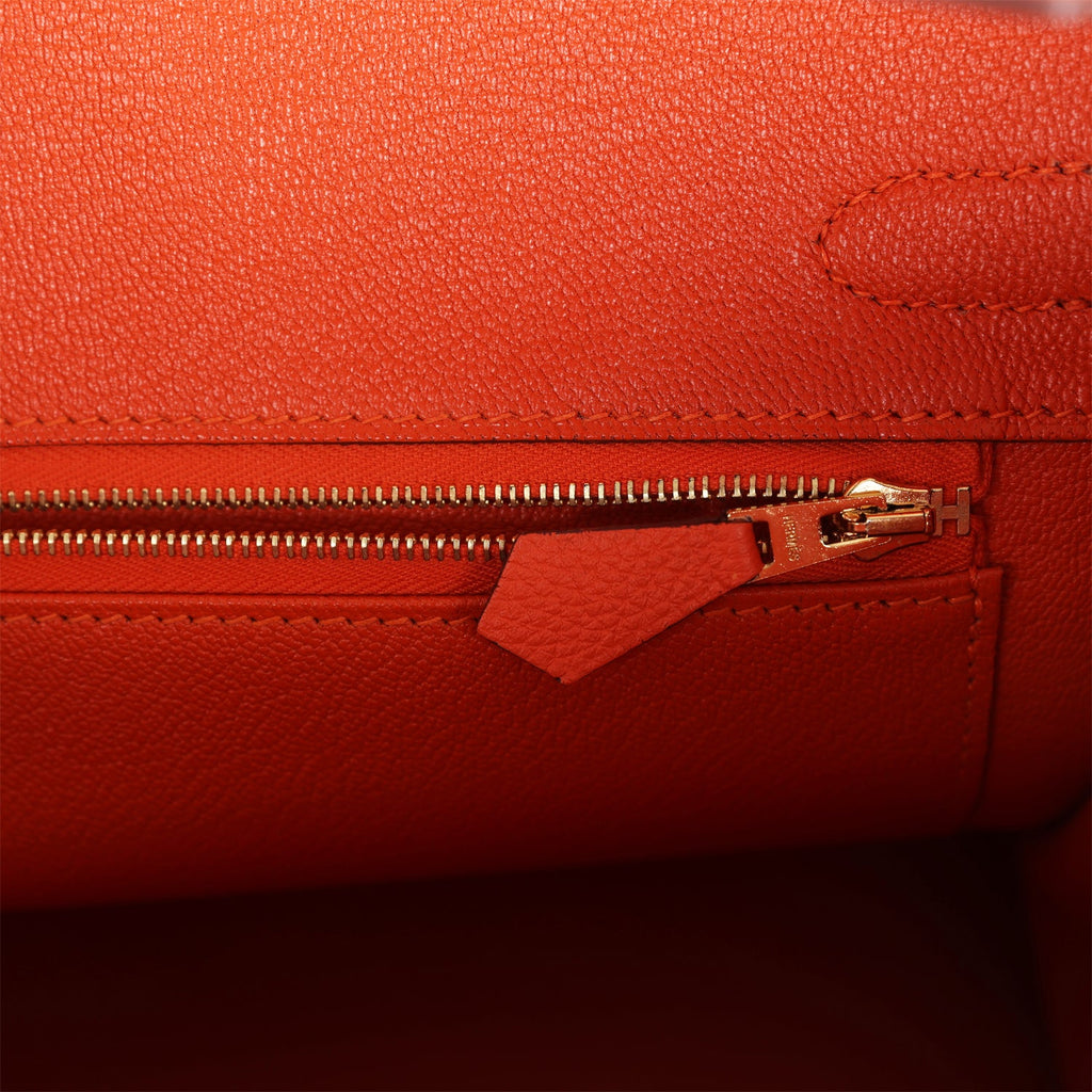 Hermès Birkin 30 Feu Togo Gold Hardware