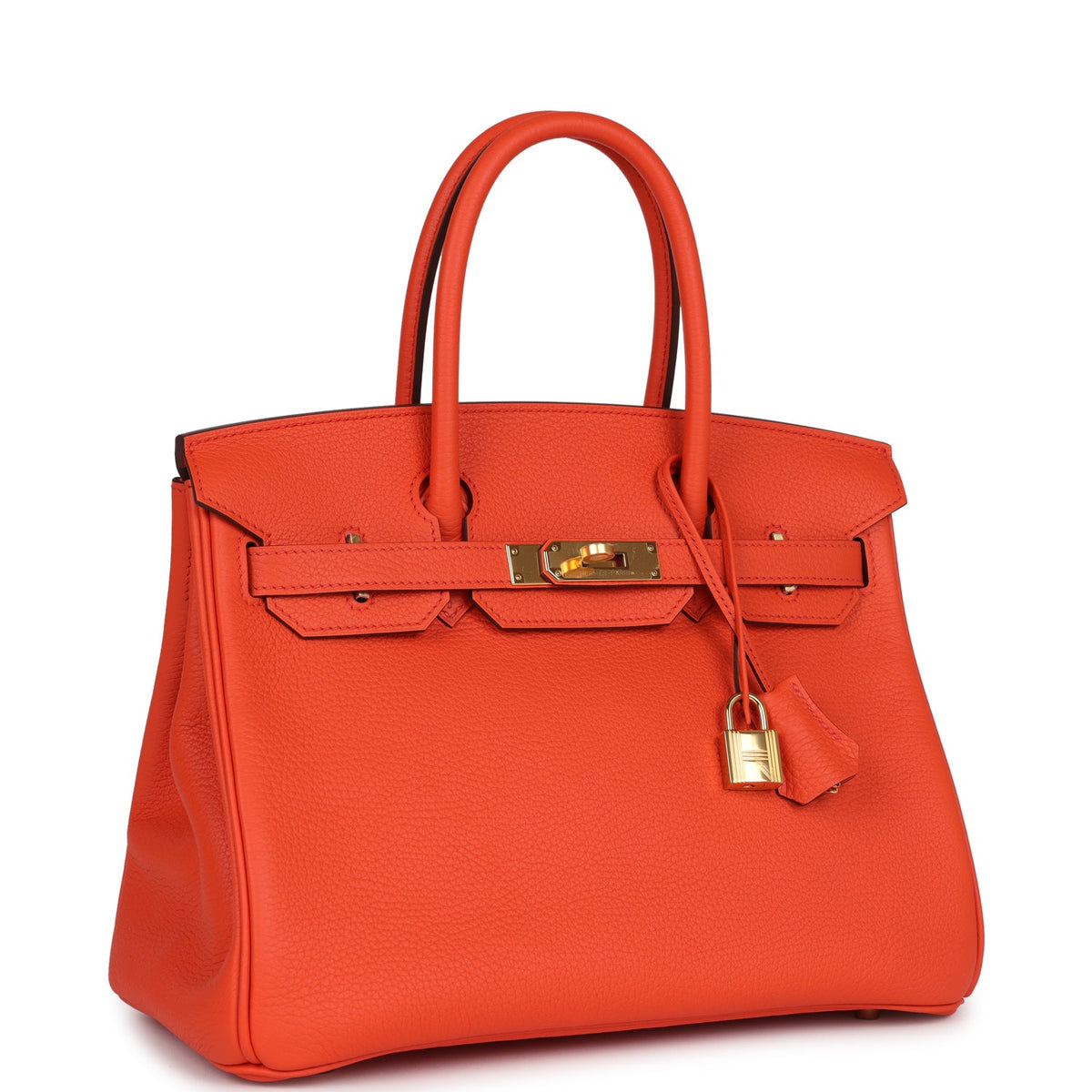 Hermès Birkin 30 Orange Poppy Clemence Gold Hardware