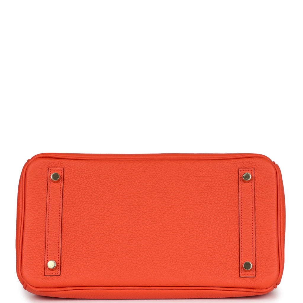Hermès Birkin 30 Orange Poppy Clemence Gold Hardware