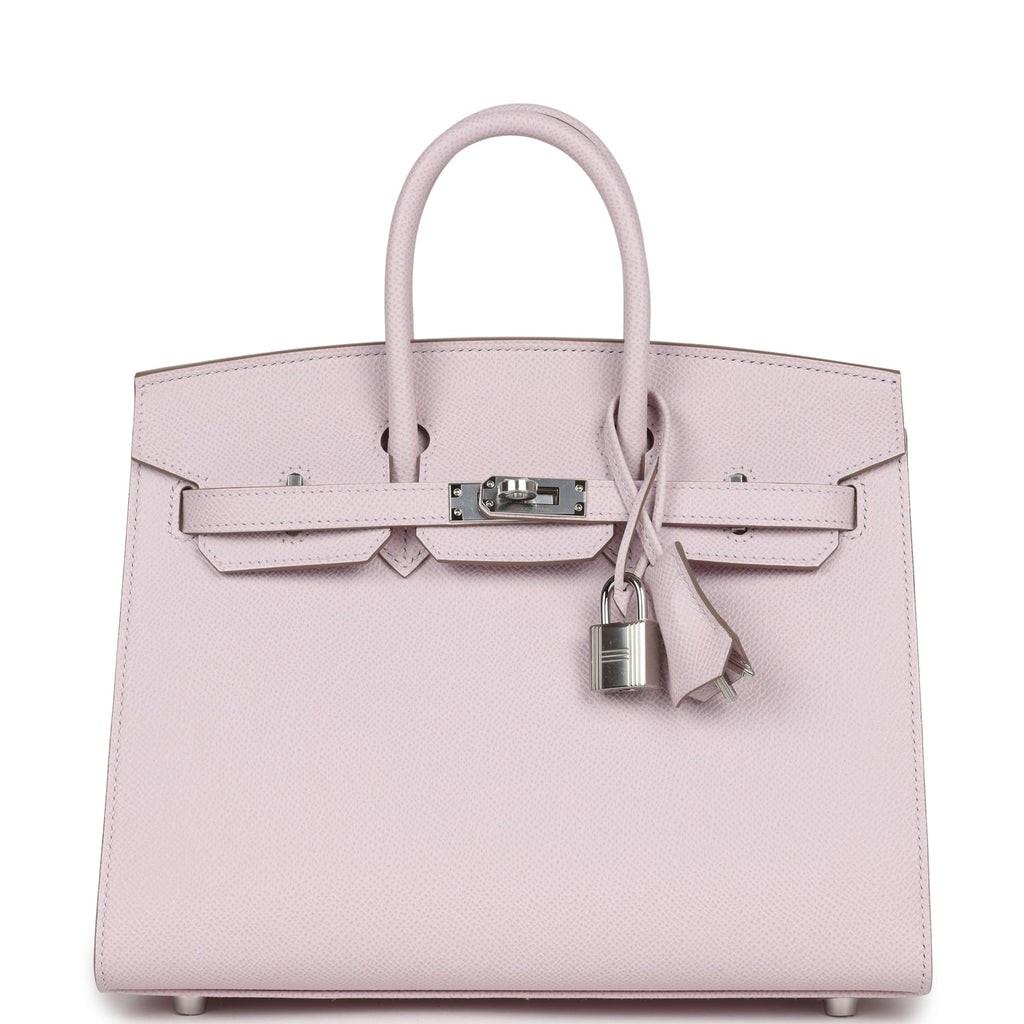 Hermès Birkin Sellier 25 Mauve Pale Epsom Palladium Hardware