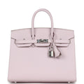 Hermès Birkin Sellier 25 Mauve Pale Epsom Palladium Hardware