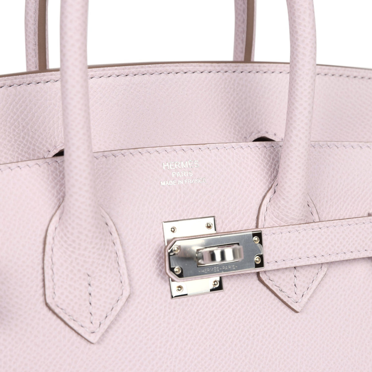 Hermès Birkin Sellier 25 Mauve Pale Epsom Palladium Hardware