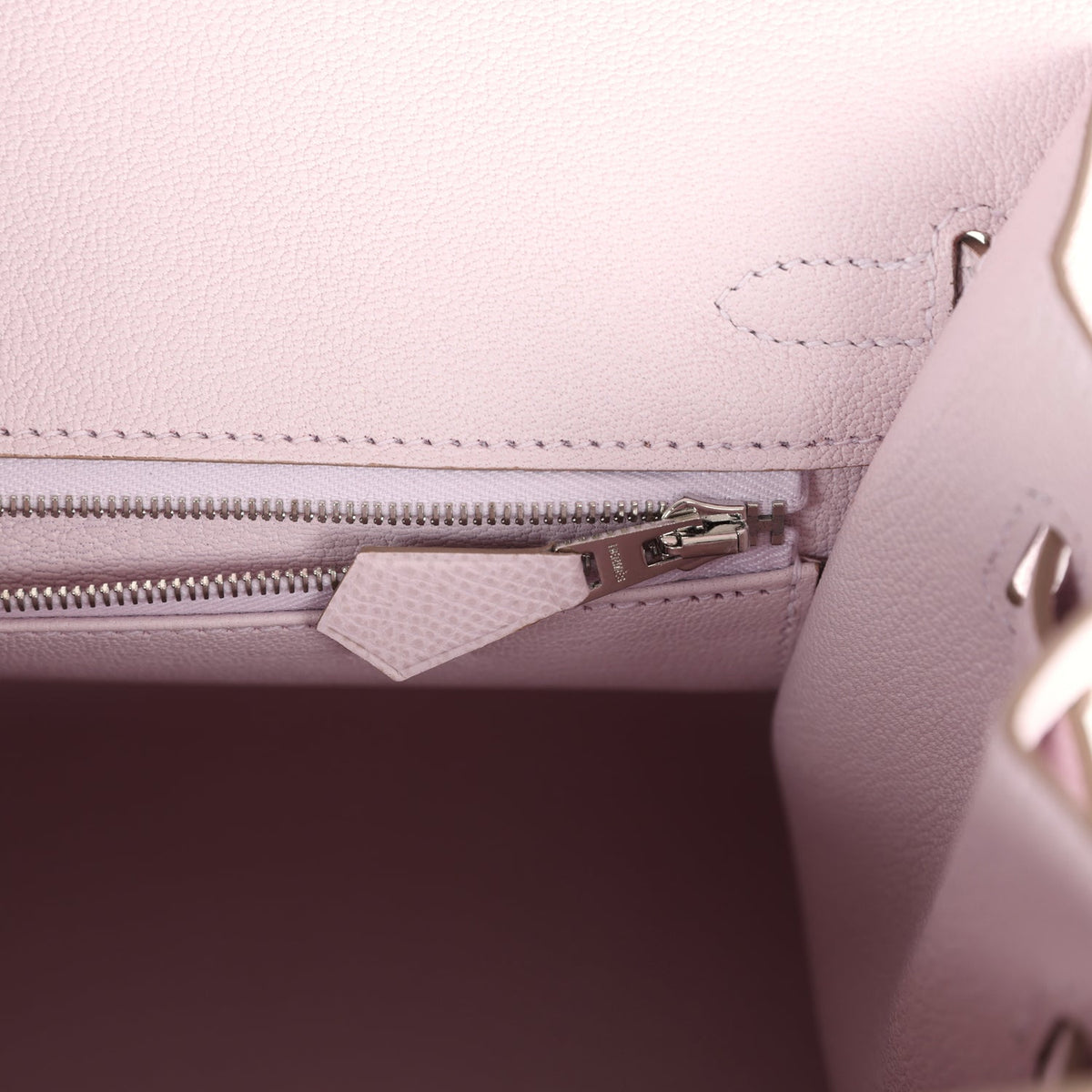 Hermès Birkin Sellier 25 Mauve Pale Epsom Palladium Hardware