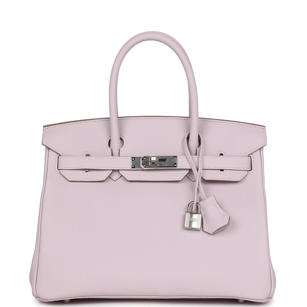 Hermès Birkin 30 Mauve Pale Clemence Palladium Hardware
