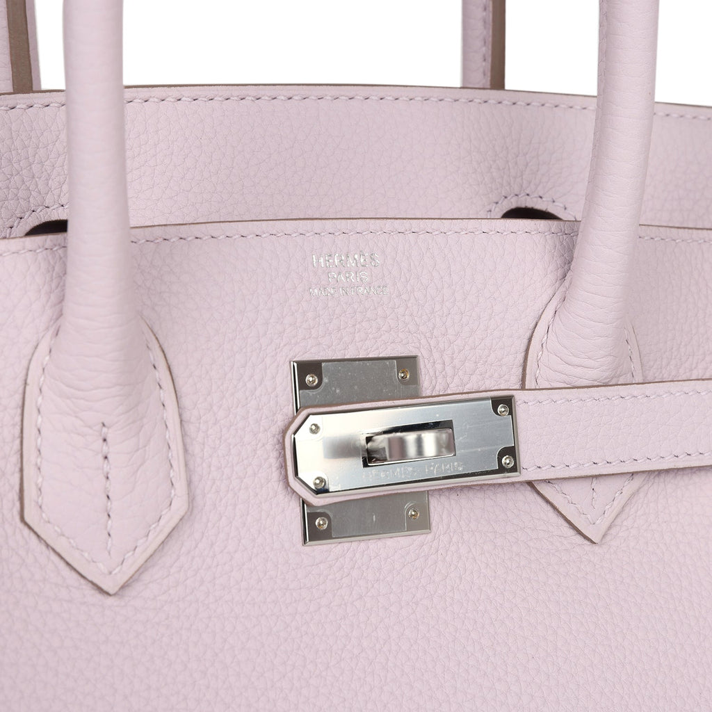 Hermès Birkin 30 Mauve Pale Clemence Palladium Hardware
