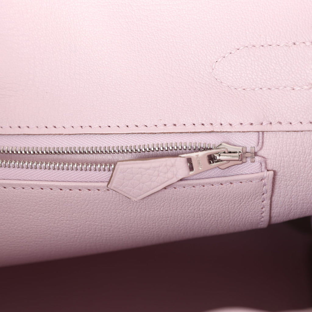 Hermès Birkin 30 Mauve Pale Clemence Palladium Hardware