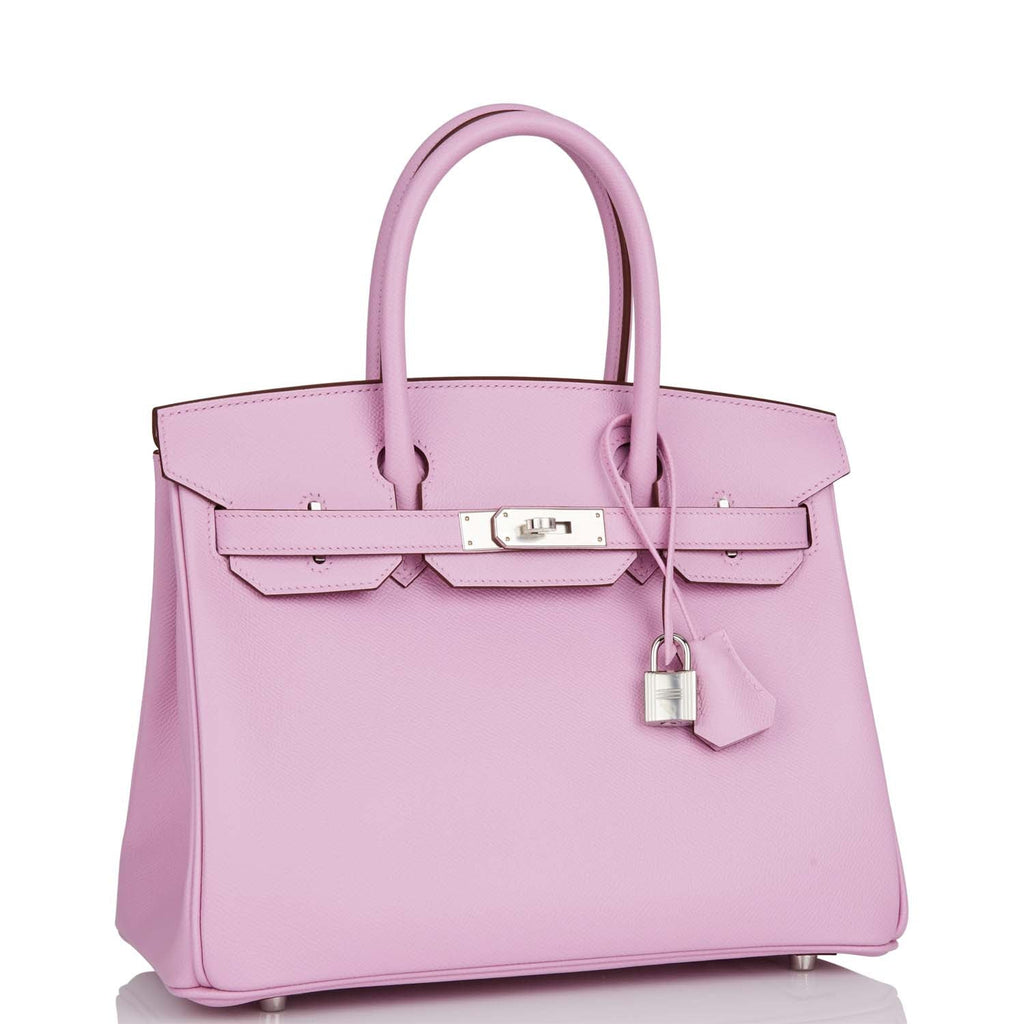 Hermès Birkin 30 Mauve Sylvestre Epsom Palladium Hardware