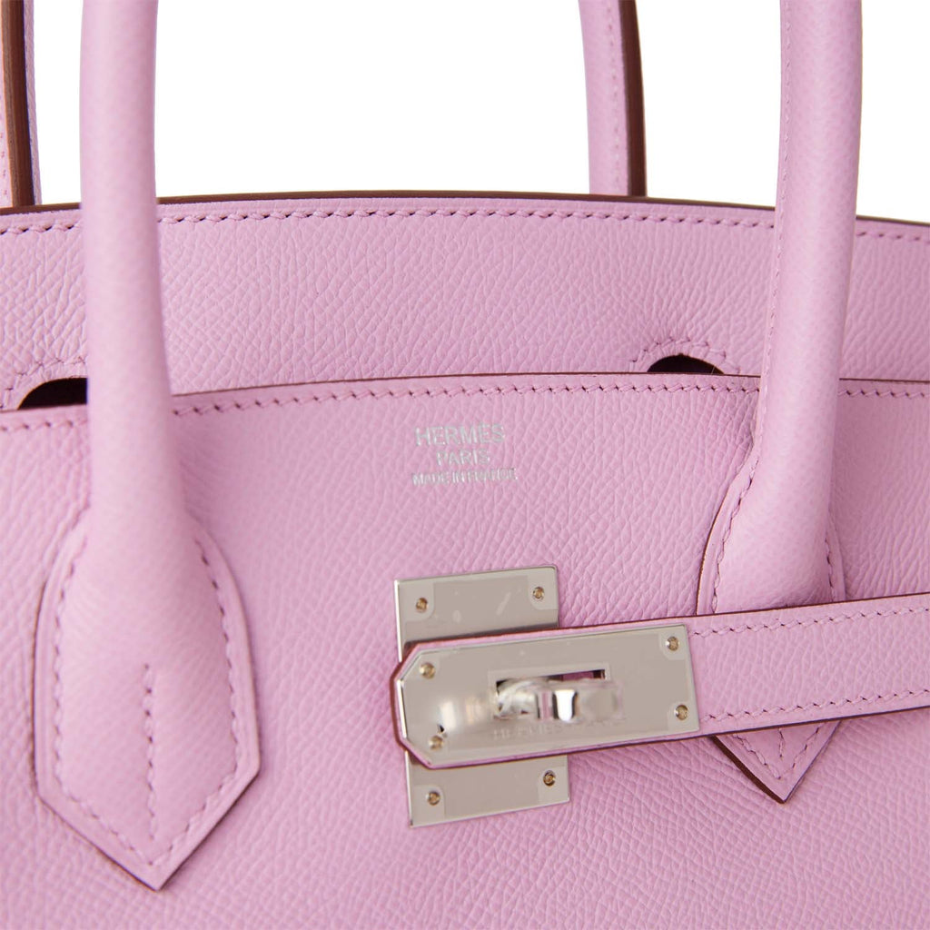 Hermès Birkin 30 Mauve Sylvestre Epsom Palladium Hardware