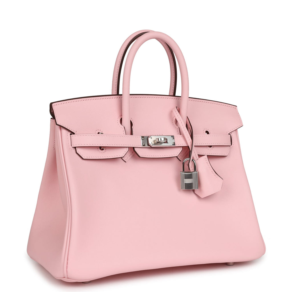 Hermès Birkin 25 Rose Sakura Swift Palladium Hardware