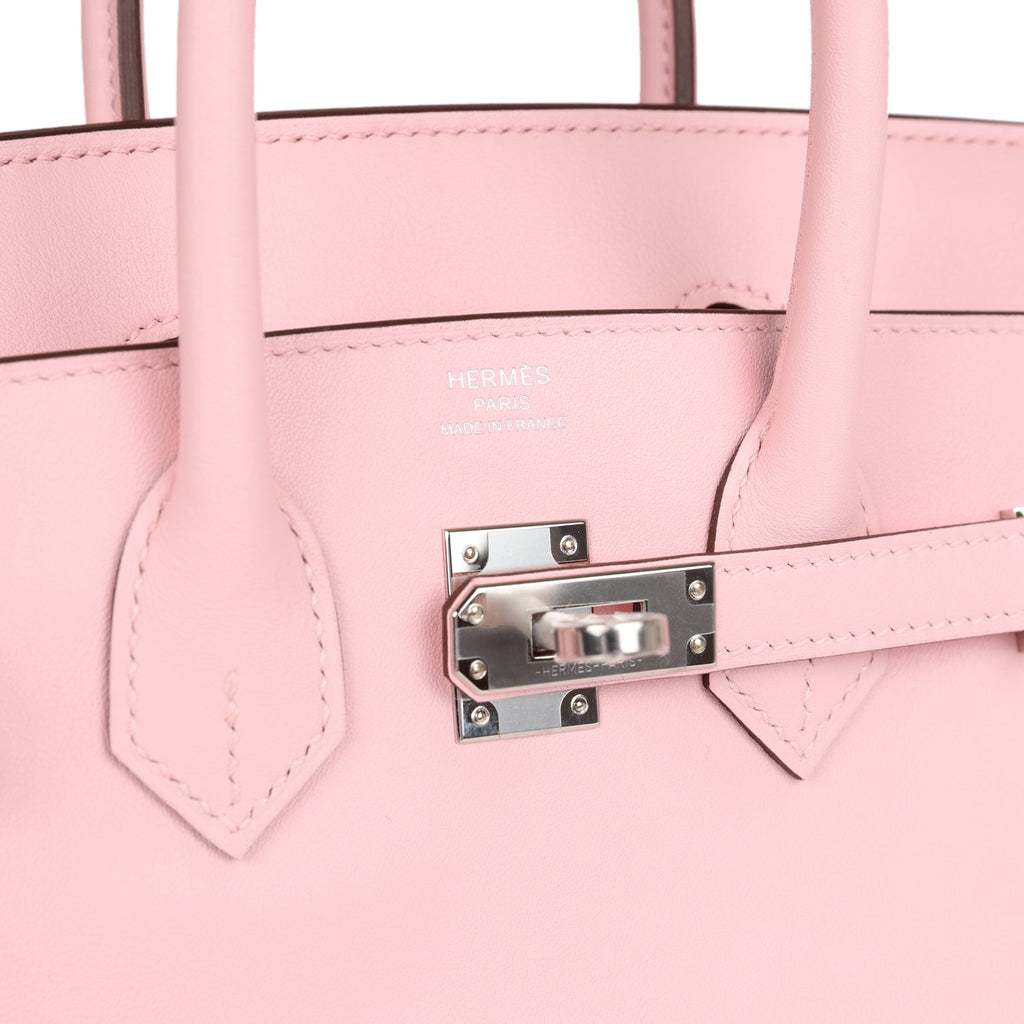 Hermès Birkin 25 Rose Sakura Swift Palladium Hardware