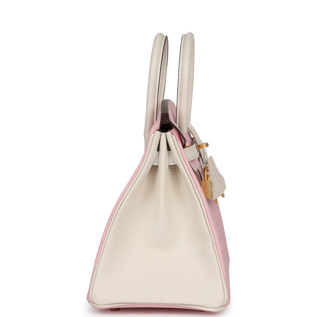 Hermès Special Order (HSS) Birkin 25 Rose Sakura and Nata Chevre Brushed Gold Hardware
