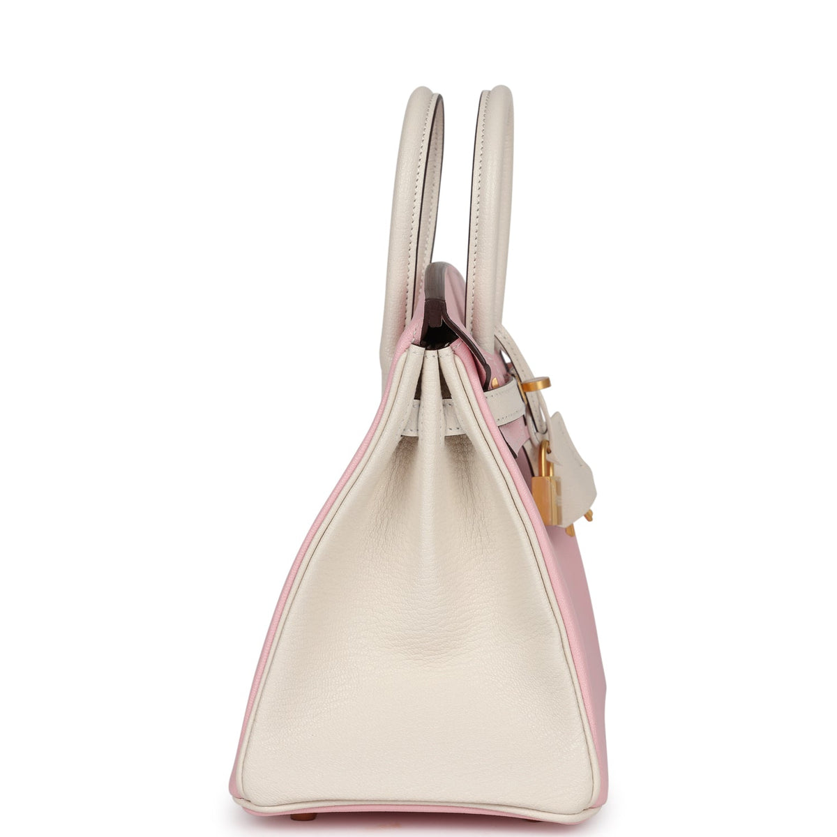 Hermès Special Order (HSS) Birkin 25 Rose Sakura and Nata Chevre Brushed Gold Hardware