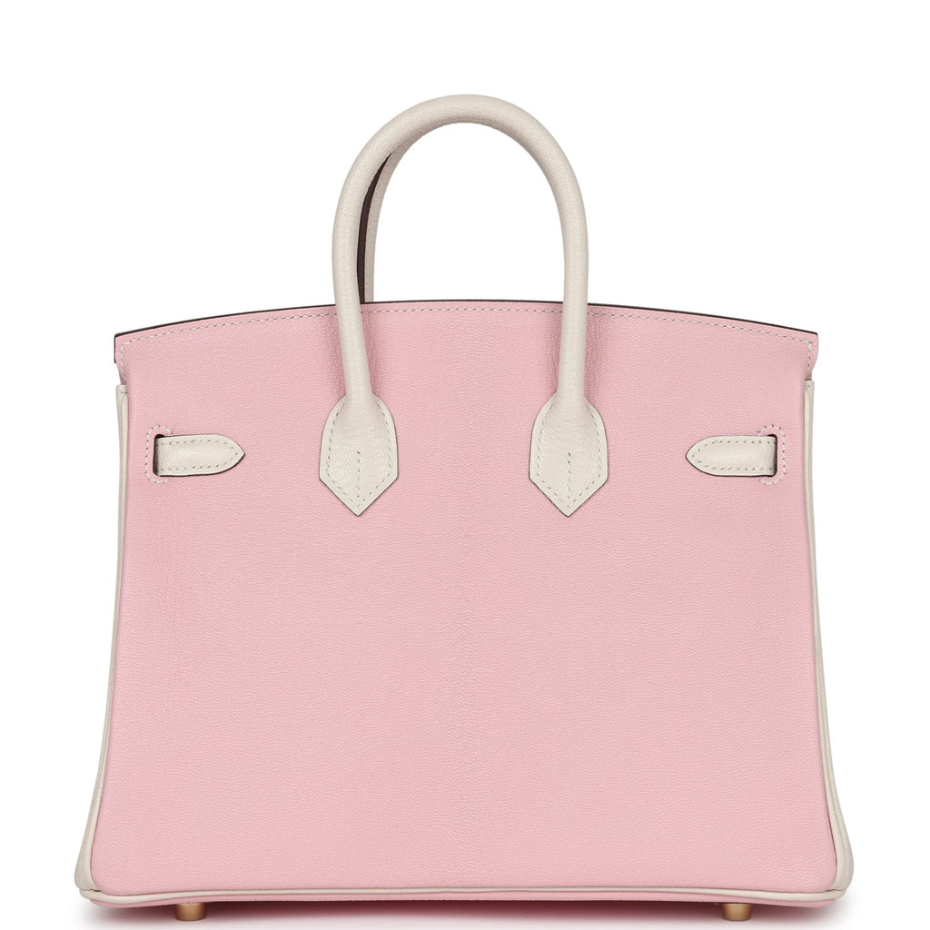 Hermès Special Order (HSS) Birkin 25 Rose Sakura and Nata Chevre Brushed Gold Hardware