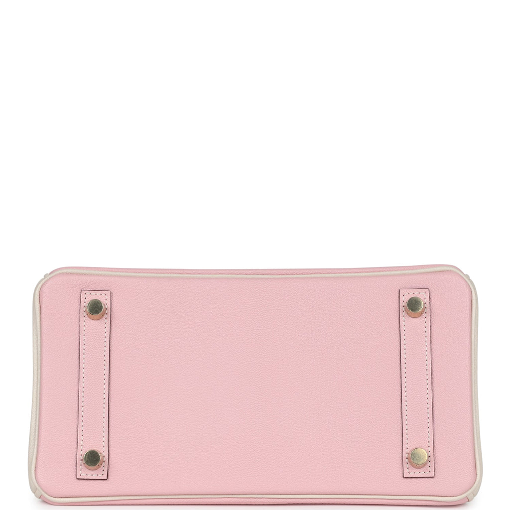 Hermès Special Order (HSS) Birkin 25 Rose Sakura and Nata Chevre Brushed Gold Hardware