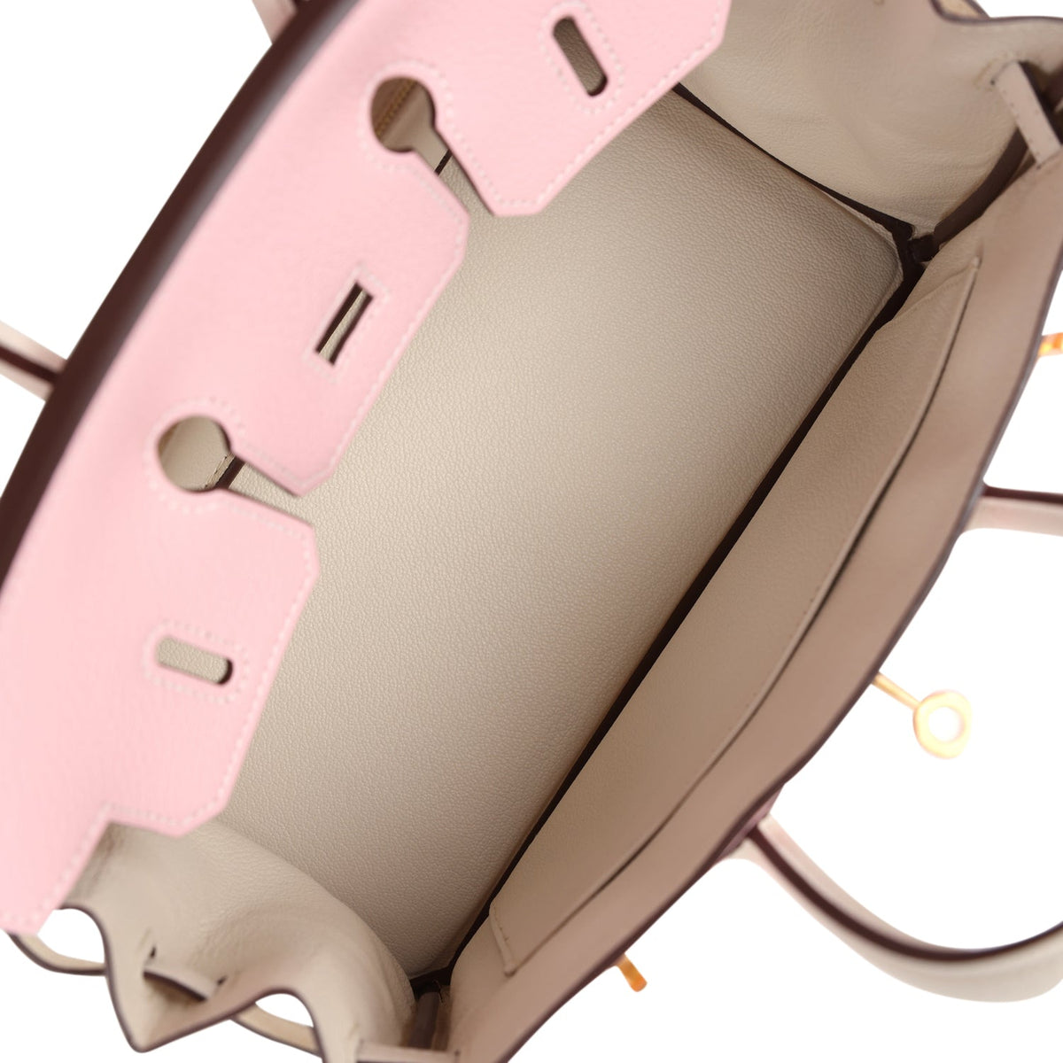 Hermès Special Order (HSS) Birkin 25 Rose Sakura and Nata Chevre Brushed Gold Hardware