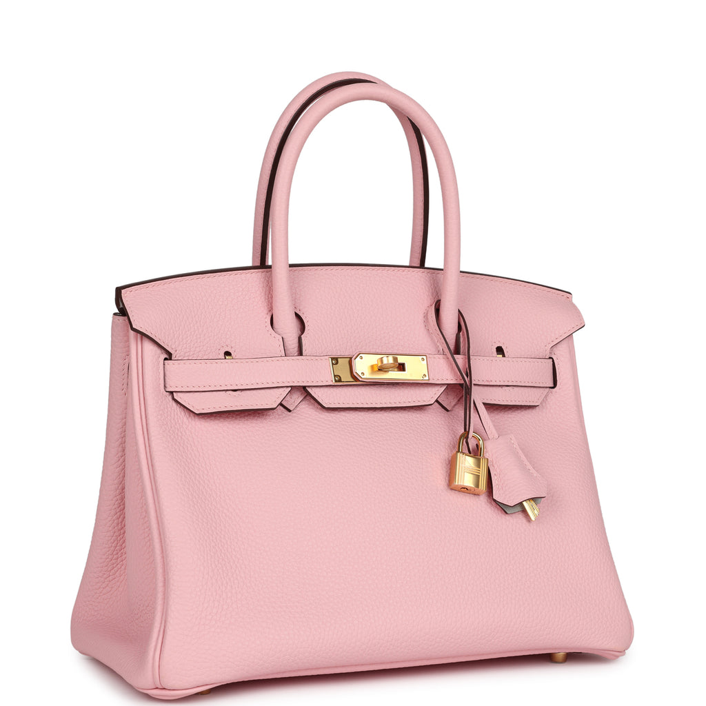 Hermès Special Order (HSS) Birkin 30 Rose Sakura Verso Clemence Gold Hardware