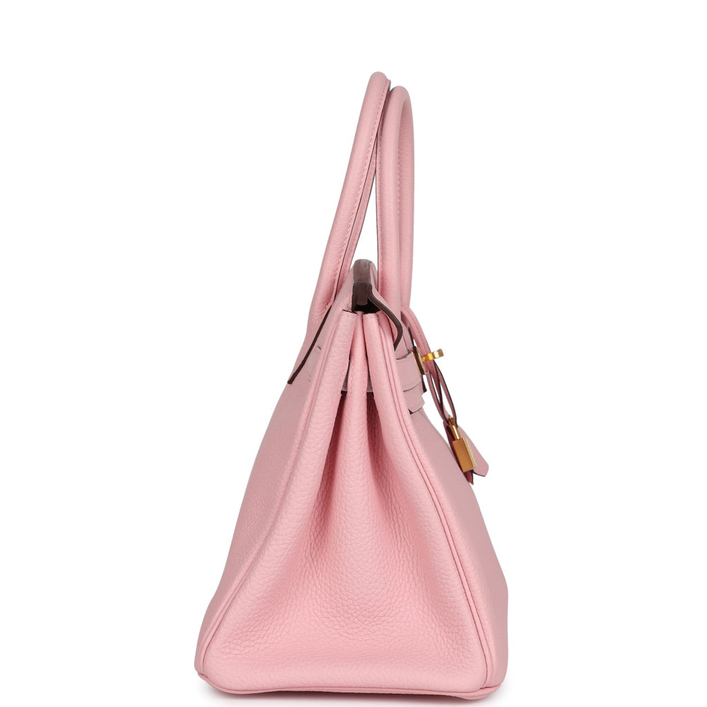 Hermès Special Order (HSS) Birkin 30 Rose Sakura Verso Clemence Gold Hardware