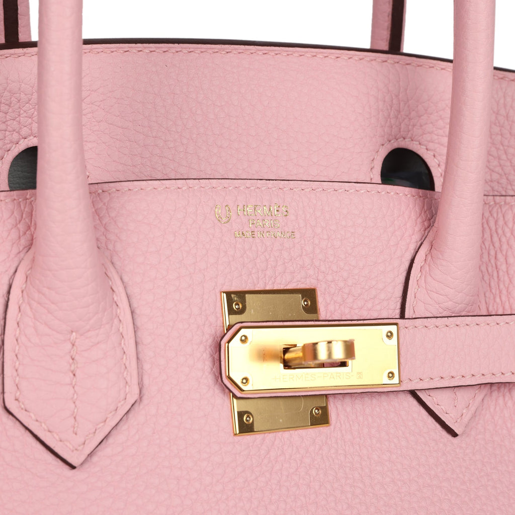 Hermès Special Order (HSS) Birkin 30 Rose Sakura Verso Clemence Gold Hardware