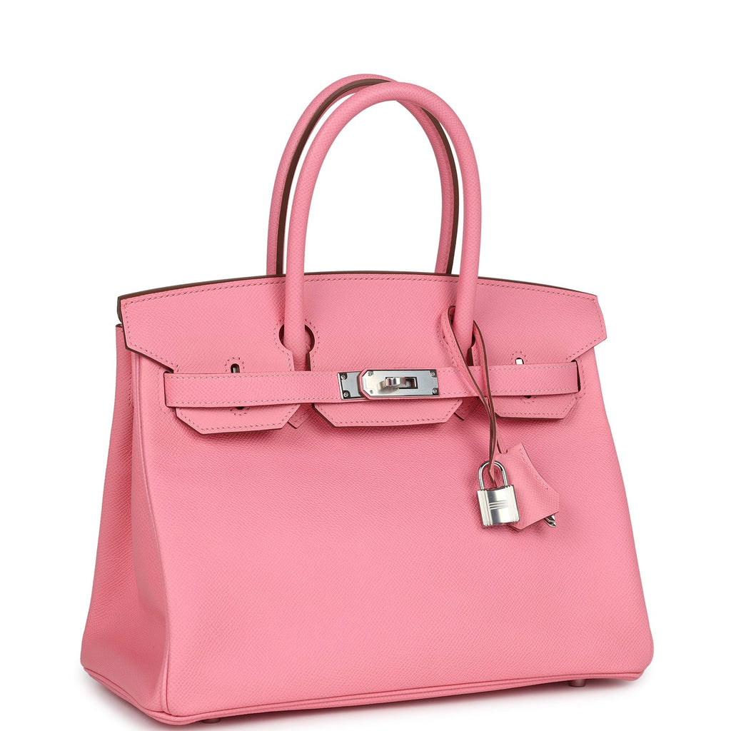 Hermès Birkin 30 Rose Confetti Epsom Palladium Hardware