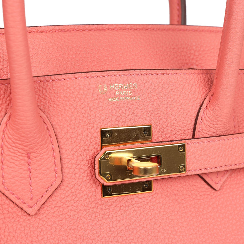 Hermès Special Order (HSS) Birkin 30 Rose Candy Togo Gold Hardware