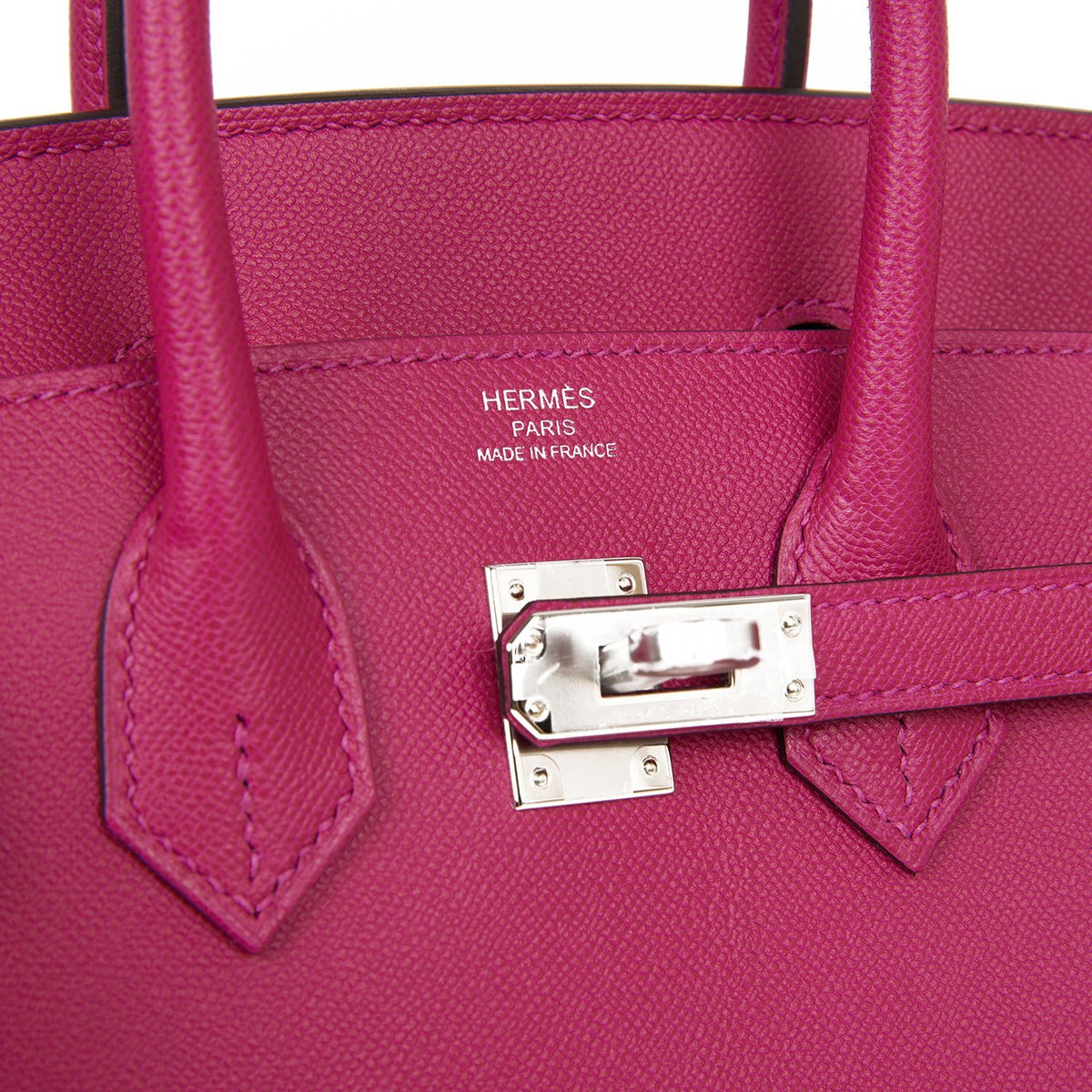 Hermès Birkin Sellier 25 Rose Pourpre Veau Madame Palladium Hardware
