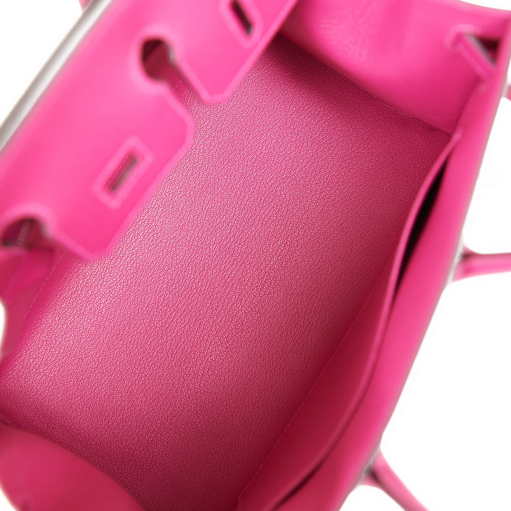 Hermès Birkin Sellier 25 Rose Pourpre Veau Madame Palladium Hardware