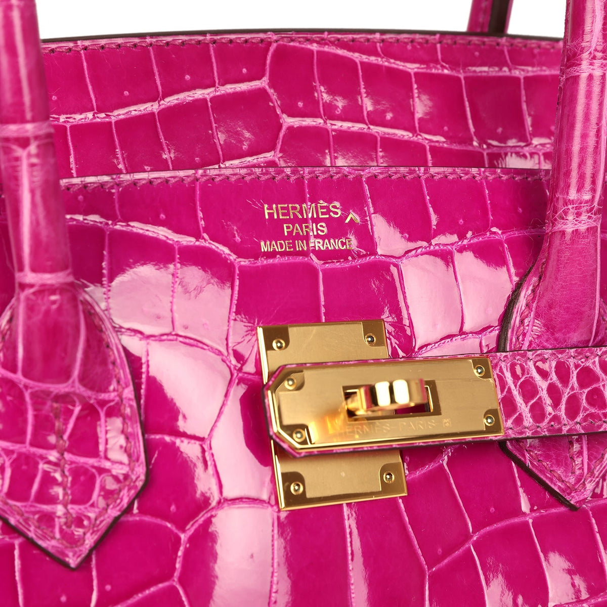 Hermès Birkin 35 Rose Scheherazade Shiny Faux Leather Gold Hardware