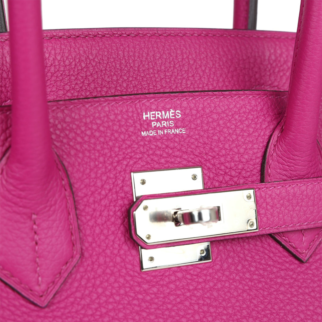 Hermès Birkin 30 Rose Pourpre Togo Palladium Hardware