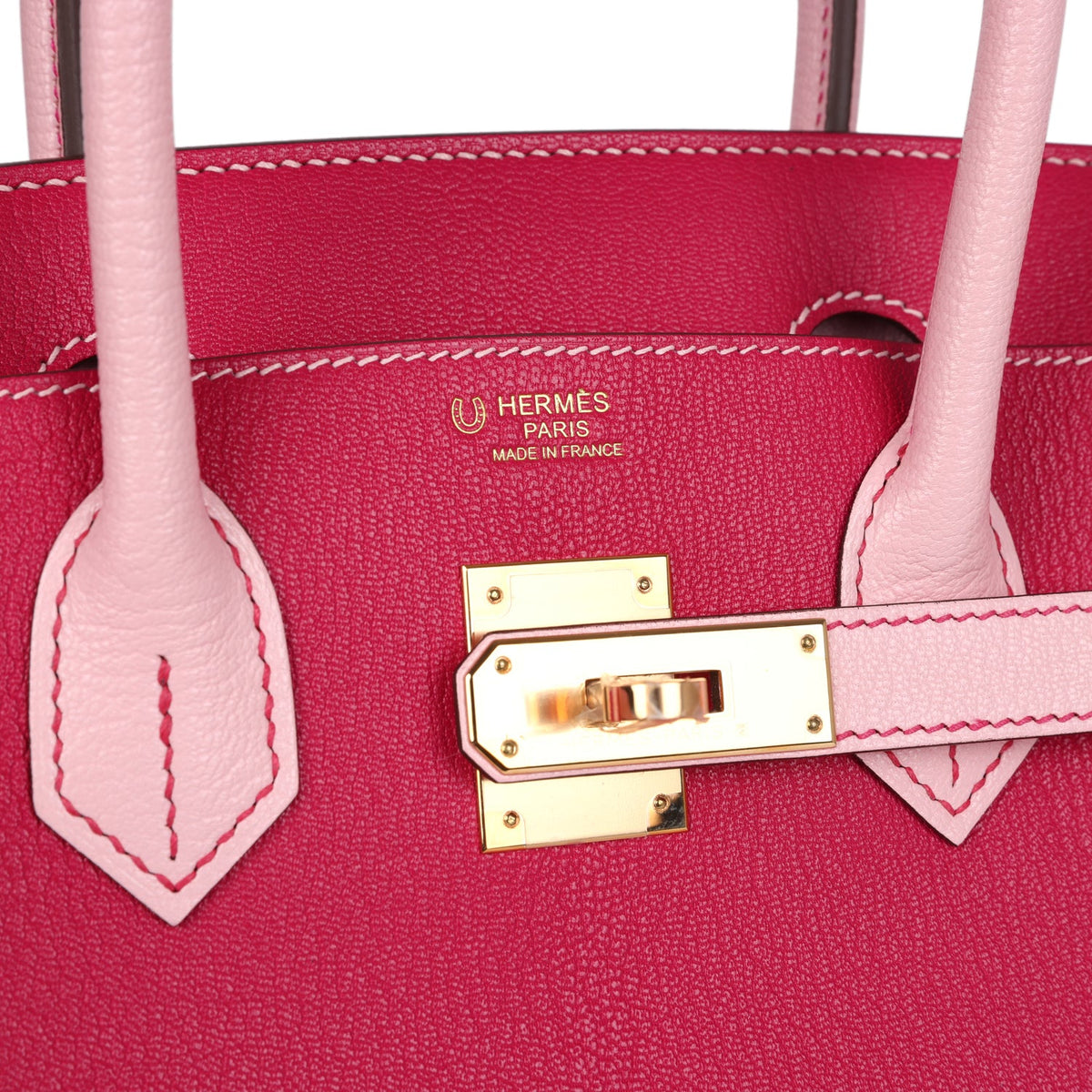 Hermès Special Order (HSS) Birkin 30 Rose Mexico and Rose Sakura Chevre Rose Gold Hardware