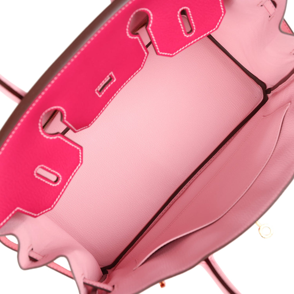 Hermès Special Order (HSS) Birkin 30 Rose Mexico and Rose Sakura Chevre Rose Gold Hardware