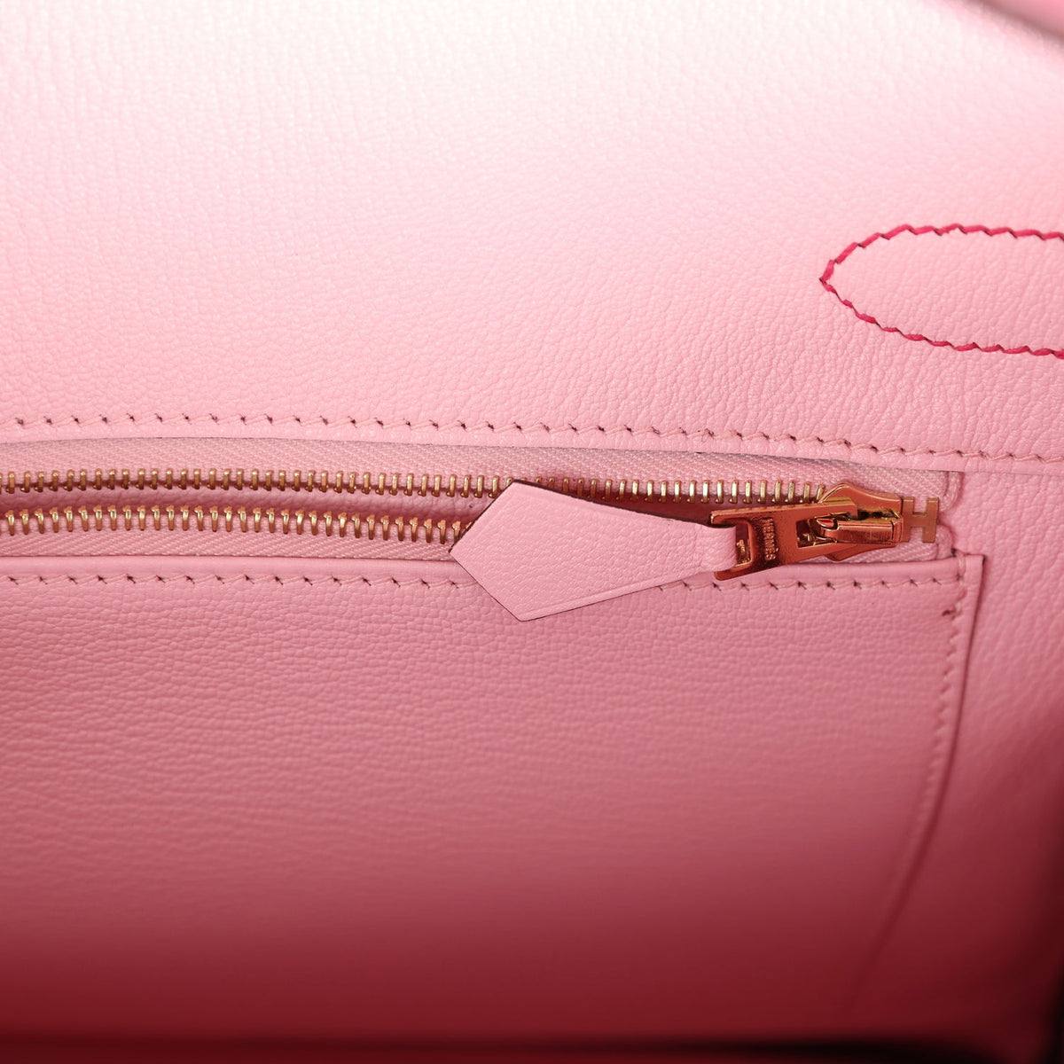 Hermès Special Order (HSS) Birkin 30 Rose Mexico and Rose Sakura Chevre Rose Gold Hardware