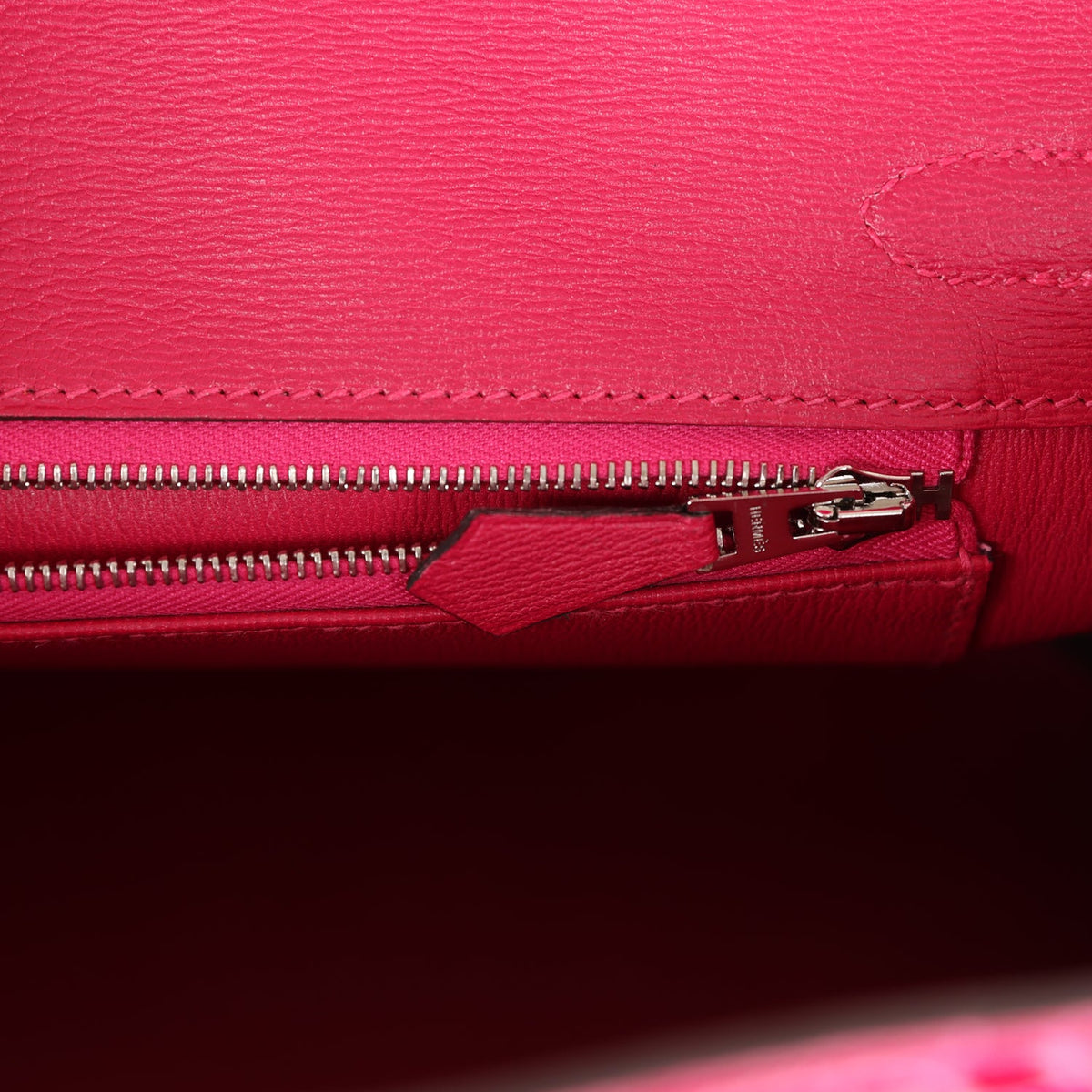 Hermès Birkin 25 Rose Mexico Shiny Faux Leather Palladium Hardware