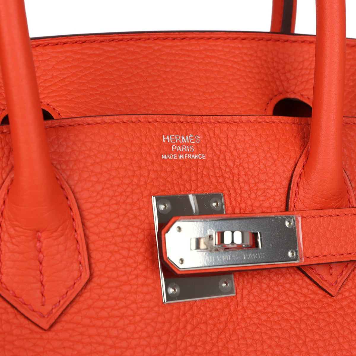 Hermès Birkin 30 Rouge Pivoine Clemence Palladium Hardware