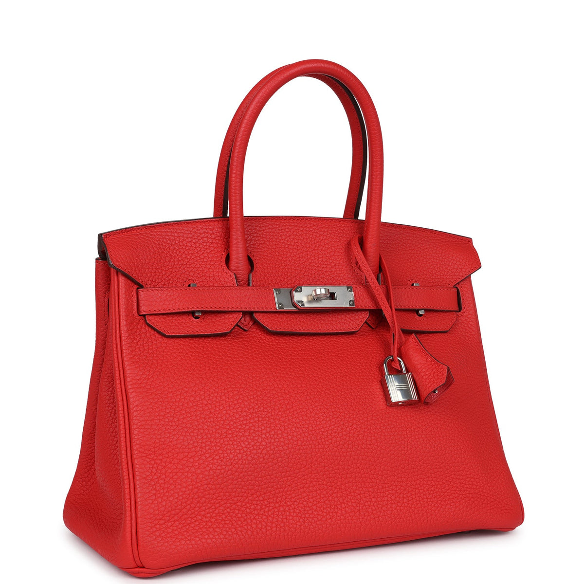 Hermès Birkin 30 Rouge Tomate Clemence Palladium Hardware