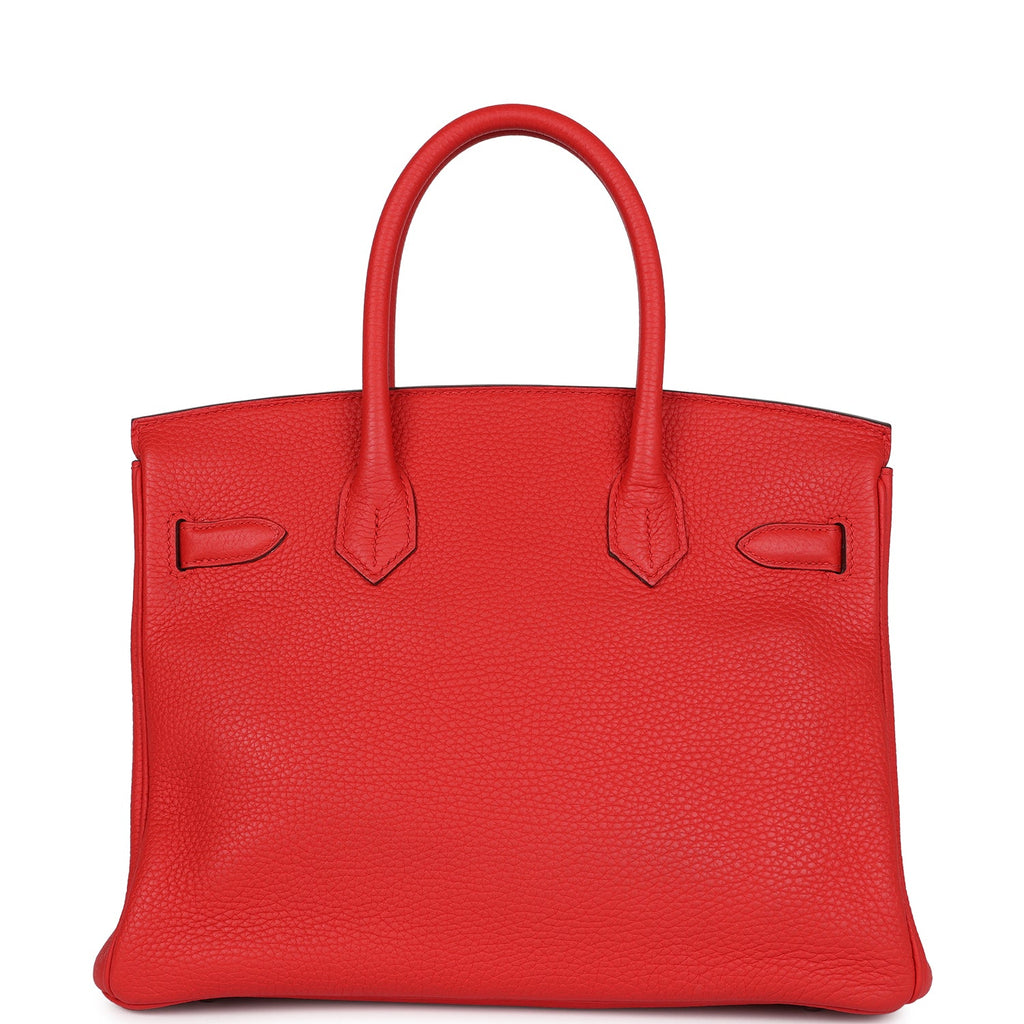 Hermès Birkin 30 Rouge Tomate Clemence Palladium Hardware