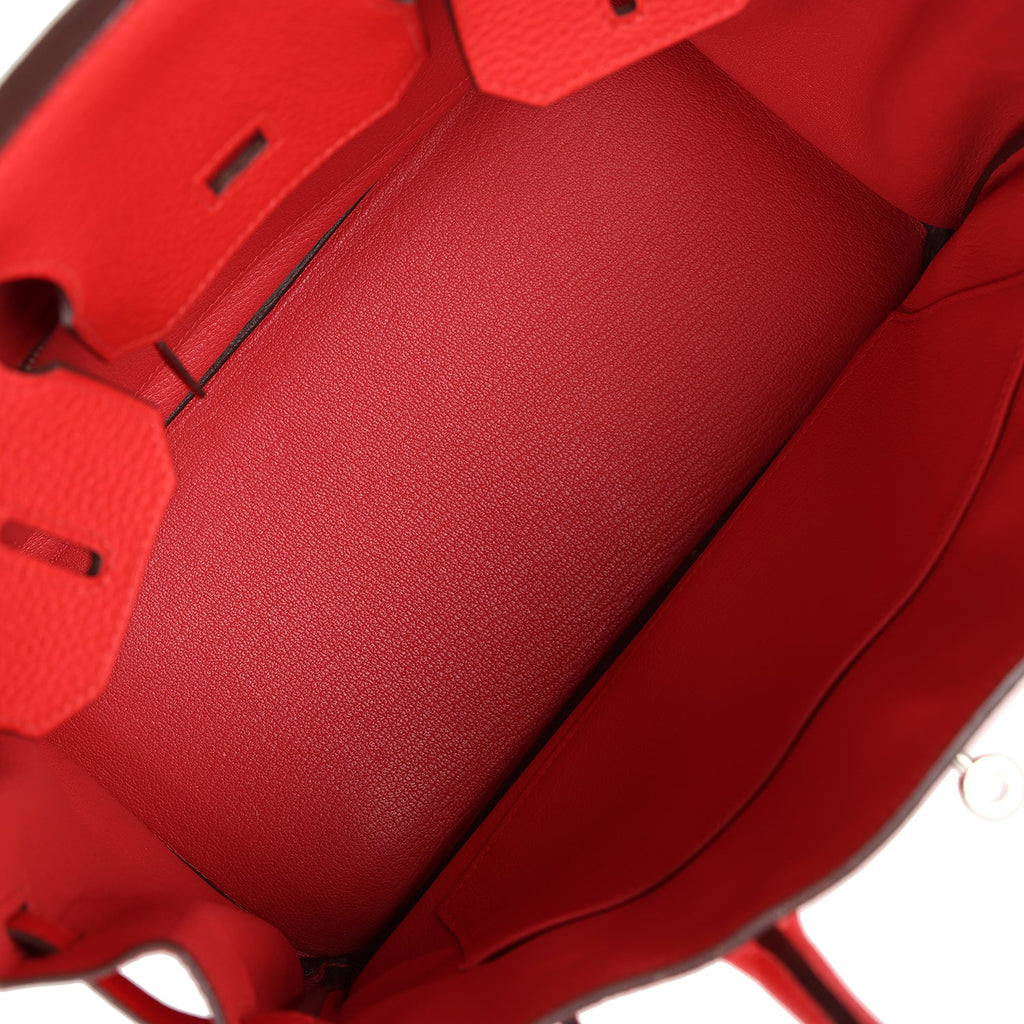 Hermès Birkin 30 Rouge Tomate Clemence Palladium Hardware