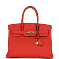 Hermès Birkin 30 Rouge Tomate Togo Gold Hardware