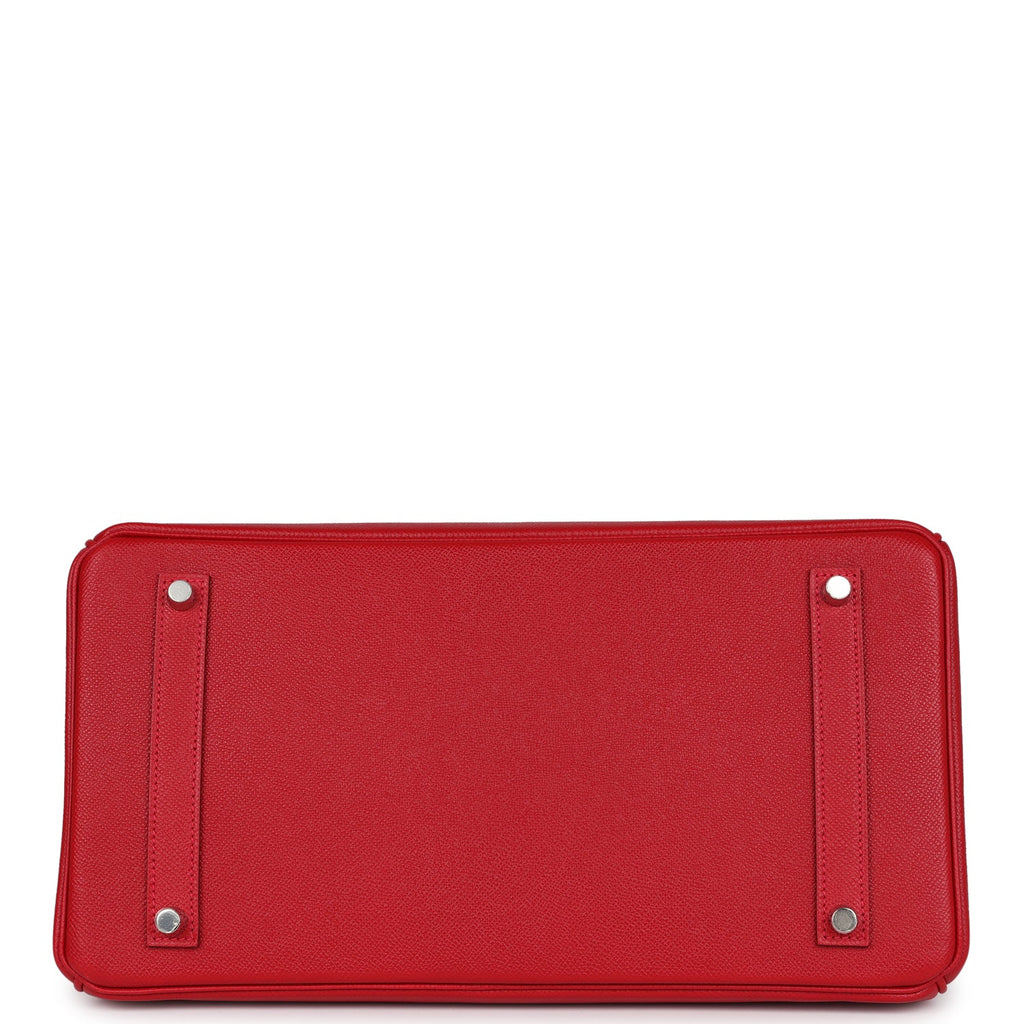 Hermès Birkin 35 Rouge Casaque Epsom Palladium Hardware