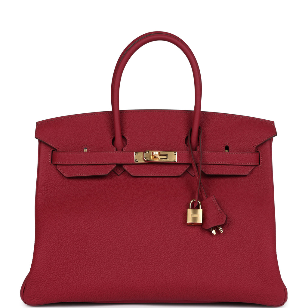 Hermès Birkin 35 Rubis Togo Gold Hardware